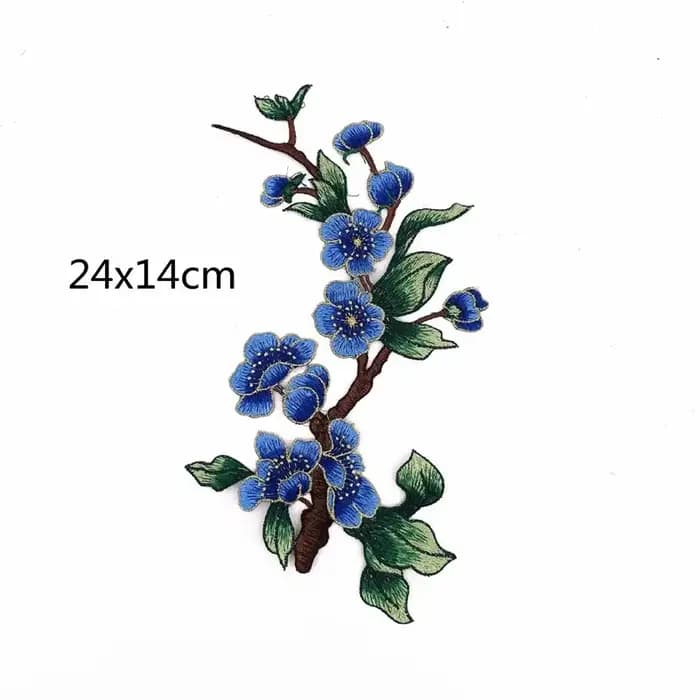Écusson brodé de fleurs pour vêtements, applique à coudre, artisanat de bricolage, accessoires de chapeau et de sac, badges appliqués pour vêtements, 3 pièces