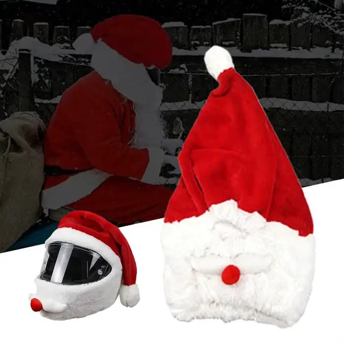 Housse de casque de moto de noël