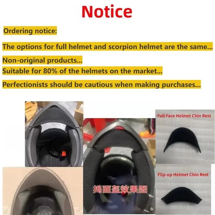 Mentonnière pour casque de Moto pour KUQIBAO & VGV, filet coupe-vent en tissu, réduction du bruit, rabat/casque complète, accessoires de Modification universels