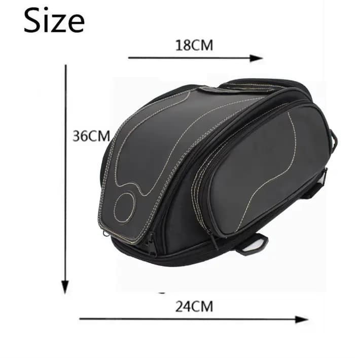 Sac de motard de voyage étanche en cuir PU pour moto