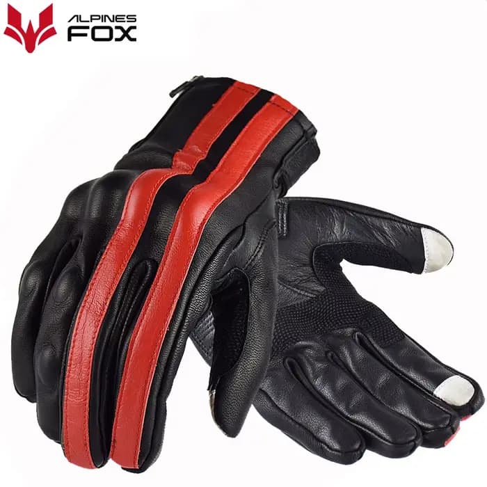 Gants de moto en cuir Vintage