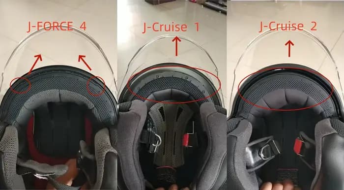 Doublure de casque de moto SHOEI J-Cruise1