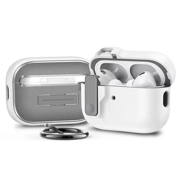 Étui de protection pour écouteurs Apple AirPods 4 3, avec verrou de sécurité, housse pour écouteurs Airpods Pro 1ère et 2ème génération, avec crochet, accessoire