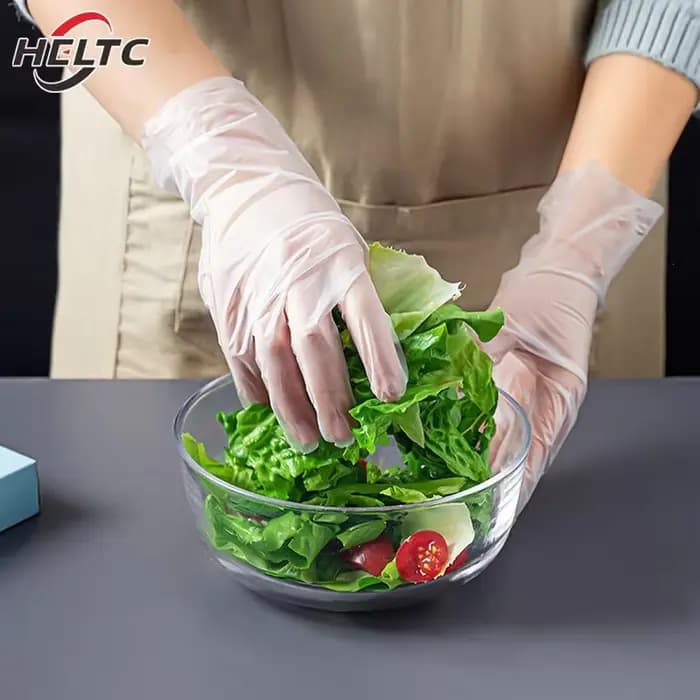 Gants de poulet transparents en TPE sans latex, coordonnants, acide, sécurité au travail, qualité alimentaire, ménage, livres, 100 pièces
