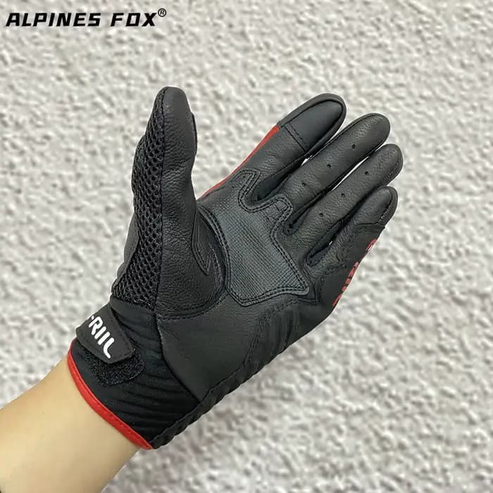 Alpines SMX-1 Moto Gants Étoiles Cuir Ecran Tactile Doigt Complet Knuckle De Protection Course Sur Route IsotRespirant
