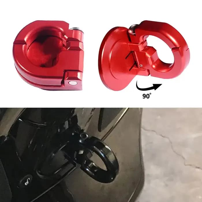 Crochet de verrouillage de casque de scooter pliable en aluminium