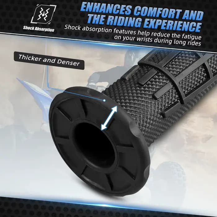 ATV 7/8 "poignées universelles en caoutchouc absorbant la sueur Double anti-dérapant durabilité pour Yamaha Raptor 700 660 R 350 250 KTM 450SX