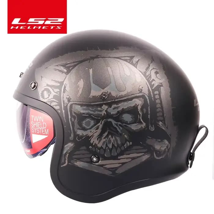 Casque de moto vintage LS2 Spitfire