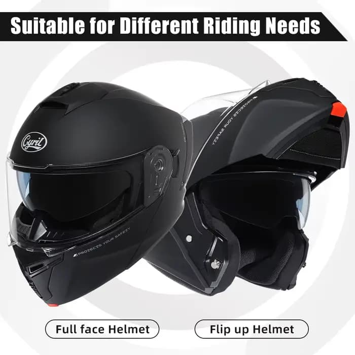 Casque de moto modulaire rabattable pour hommes et femmes, casques de moto intégraux ou ouverts, certifiés ECE et homologués DOT