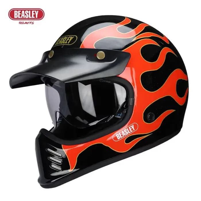 Casque de moto Vintage