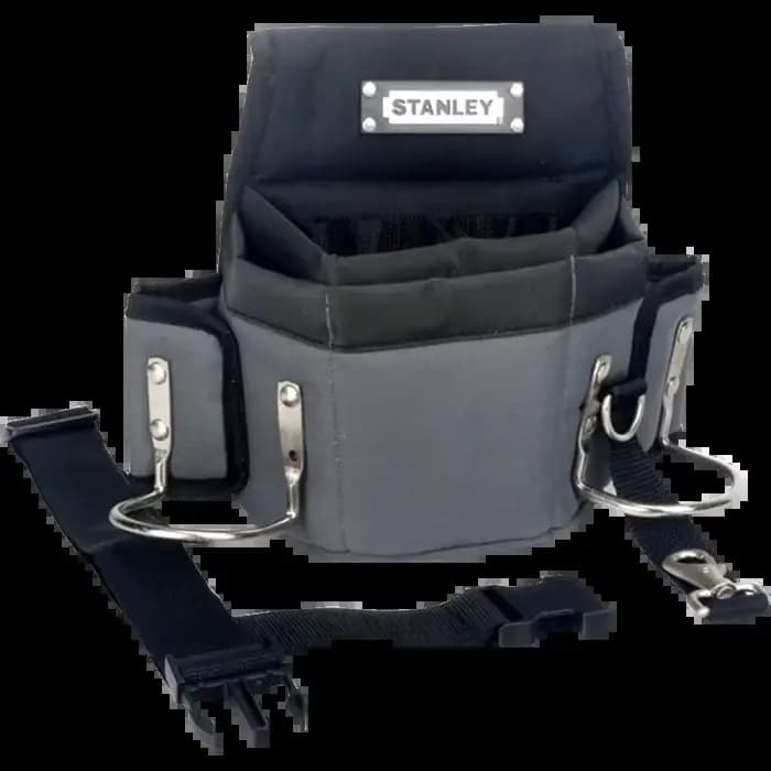 STANLEY Sac à outils avec ceinture de taille et 4 poches 2 emplacements Sac de rangement d'outils multifonction 95-267-23