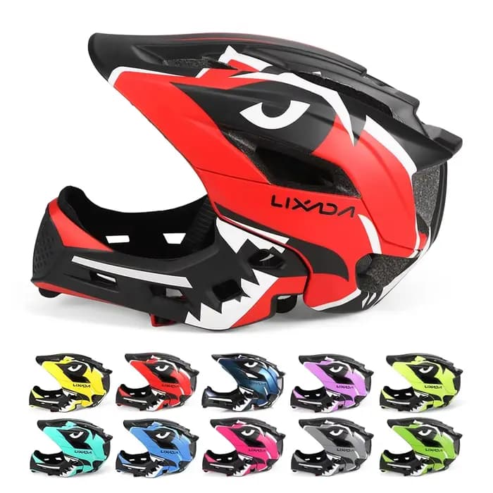 Casque intégral réglable pour enfants – Protection légère pour le vélo