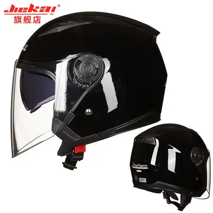 JEIKAI – Casque de moto avec double objectif, unisexe, véritable, pour scooter