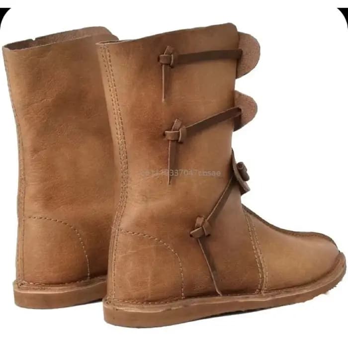 Bottes Médiévales Homme Style Romain à Bout Rond