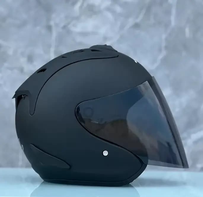 Ram4 noir mat demi-casque hommes et femmes moto tout-terrain casque d'été descente course montagne croix Casco Capacete GHZ