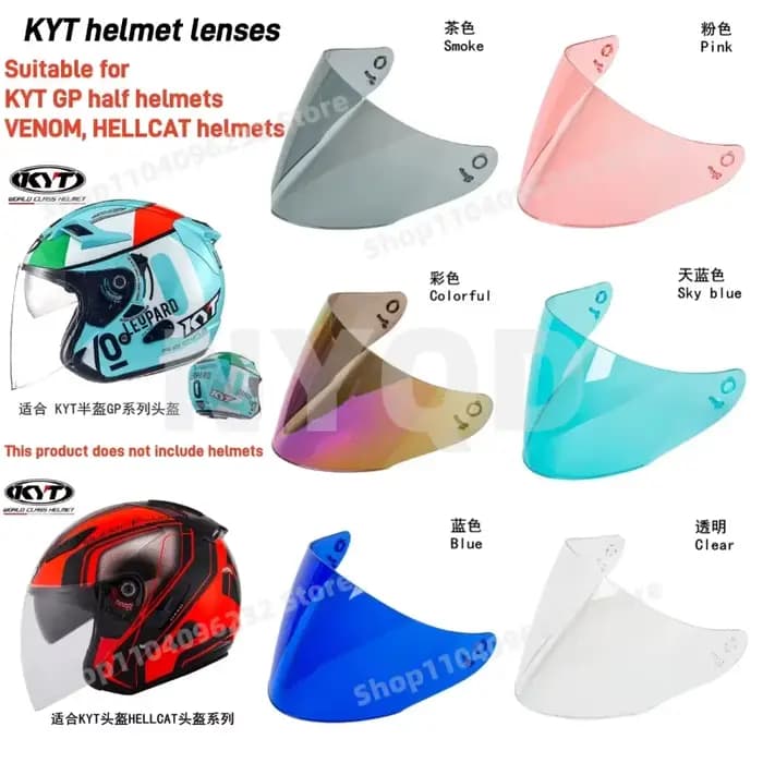Lentilles de casque de moto KYT