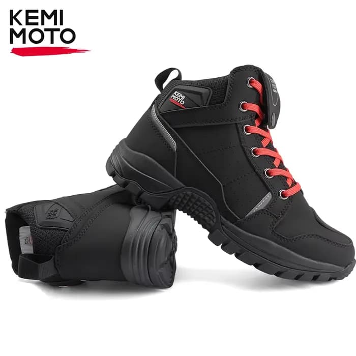 Chaussures de moto imperméables pour hommes