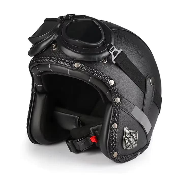 Casque de moto rétro amovible ​ Masque Cruiser 3/4
