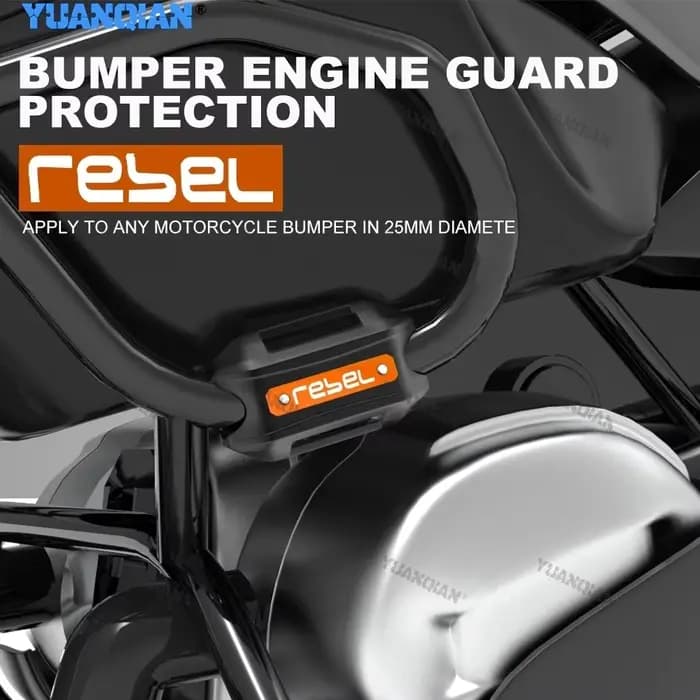 Bloc de protection de moteur de pare-chocs pour moto Honda Rebel 500 Rebel300