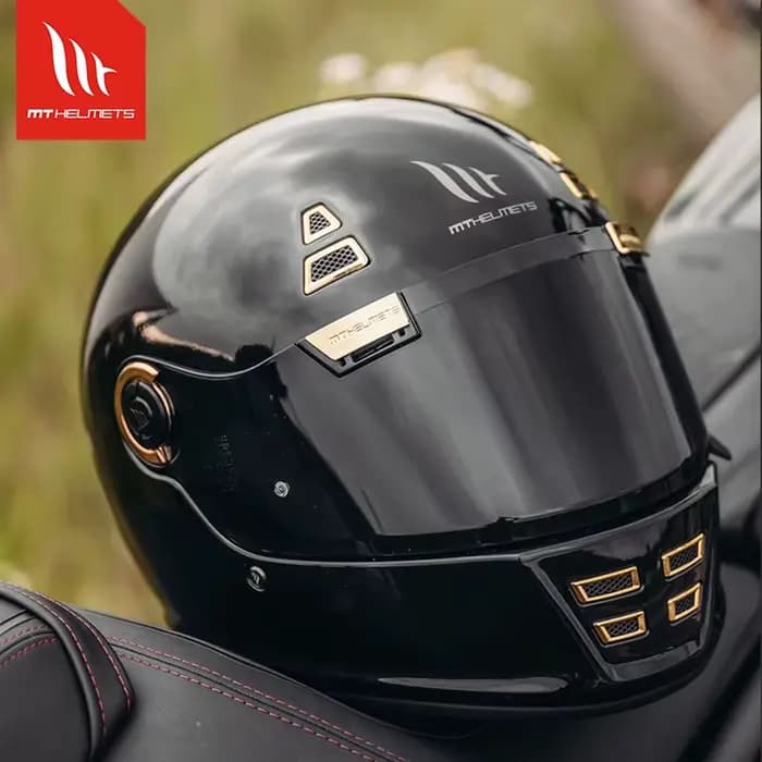 MTHELMETS casque de Moto MT JARAMA rétro casques intégraux hommes femmes Cruiser