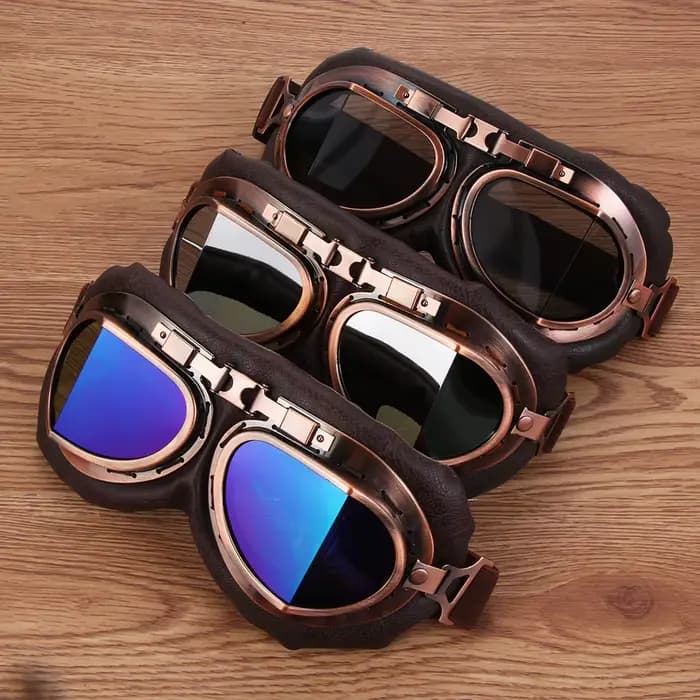 Lunettes de moto rétro vintage