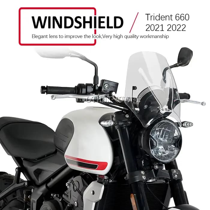 Pare-brise de moto en acrylique pour Triumph Trident