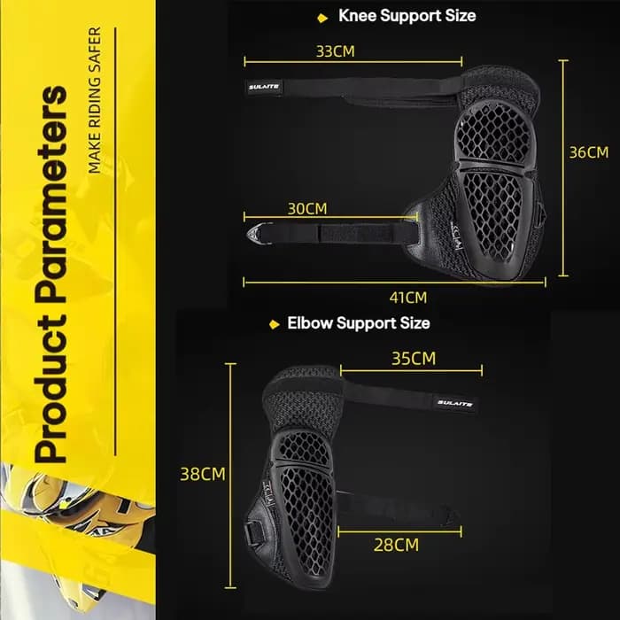 Genouillères de moto genouillère de motocross maille protection de coude