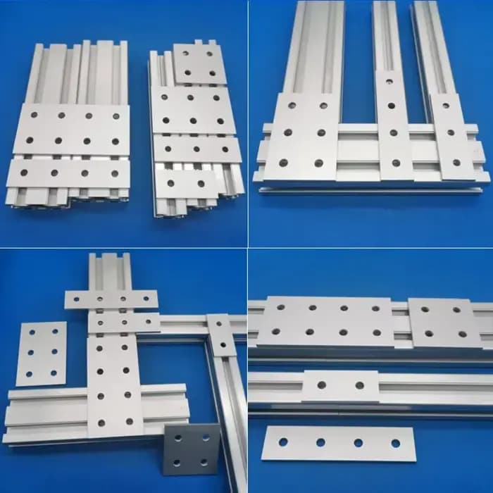 Plaque de liaison verticale en profilé aluminium 2020-8080