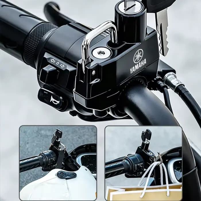 Accessoires pour moto, verrou de casque antivol pour Yamaha R1 R3 R25 Mt-09 Mt07 Fazer Fz6 Xj6 R15 TMAX YS125 XTZ125