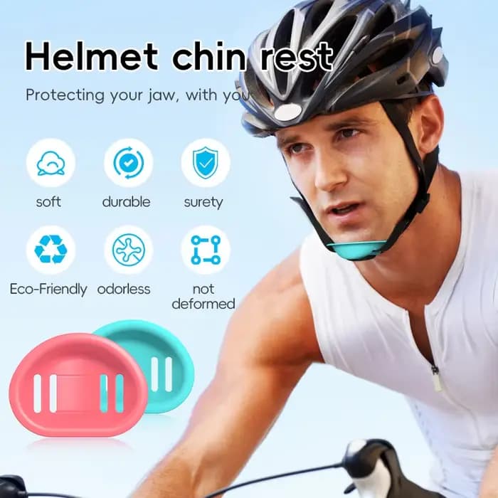 1 pièce Bloque-menton anti-étirement pour casque de moto et vélo