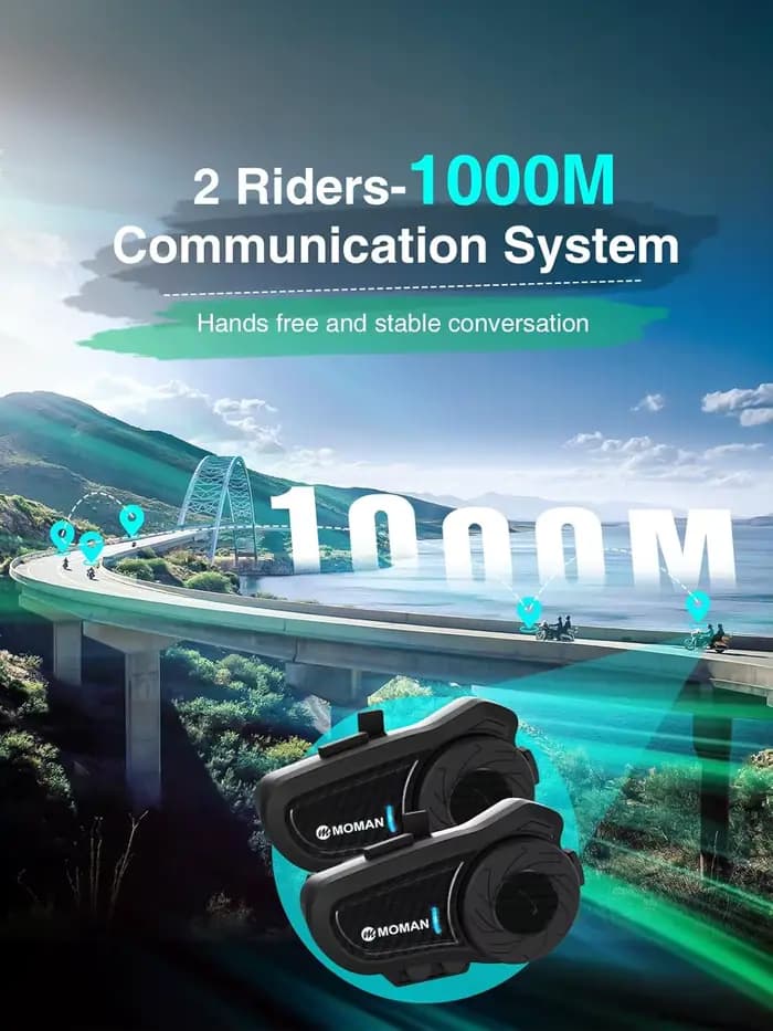 Intercom pour casque de moto Moman
