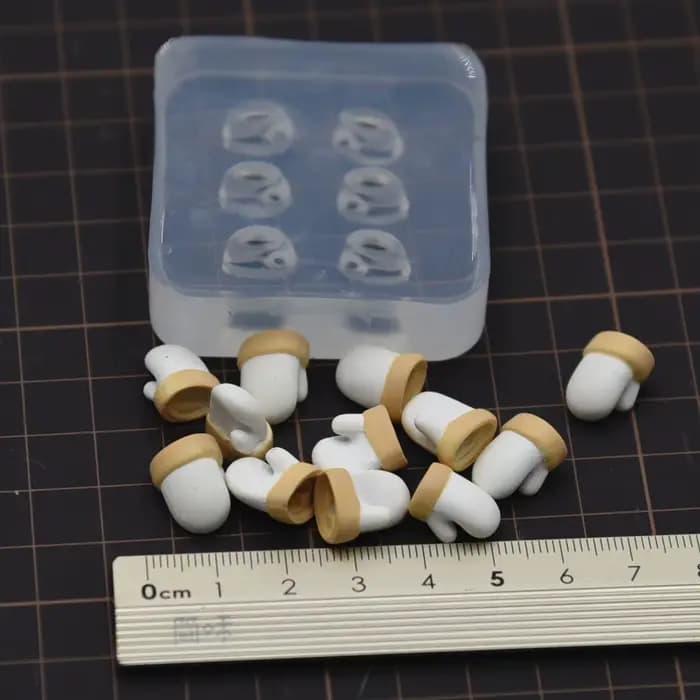 Poterie argile poupée mignon Mini main paume gants Silicone moules époxy Gule bricolage outils