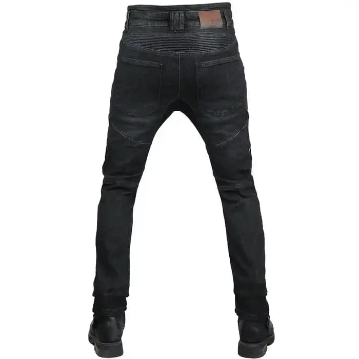 Jean de moto respirant taille haute