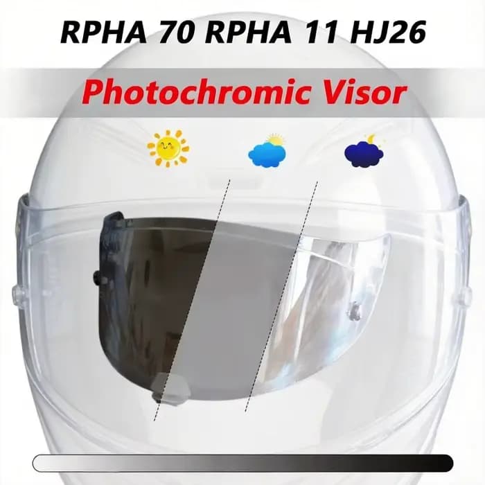Lentille photochromique pour casque HJC RPHA 70 RPHA 11