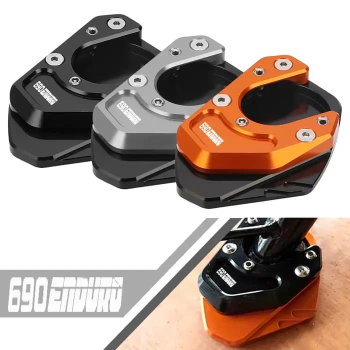 Pour ktm 690 ENDURO/R enduro 2008-2018 2017 2016 accessoires pied support latéral agrandisseur plaque Pad béquille Extension motos