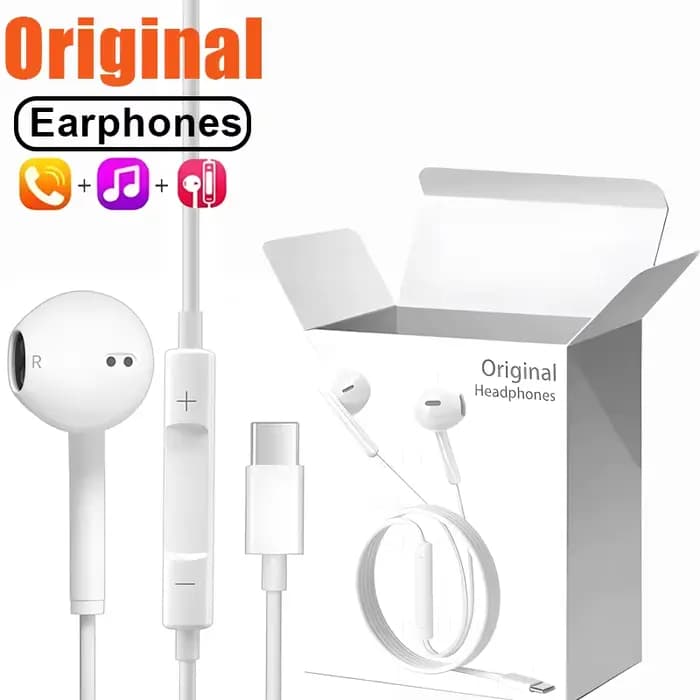 Écouteurs filaires Hi-Fi avec micro USB-C et jack 3,5 mm pour Xiaomi, Samsung Galaxy, iPhone 15-17, Huawei
