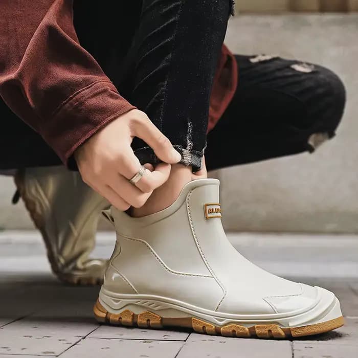 Bottes de pluie pour hommes, portables, imperméables, antidérapantes, adaptées à la randonnée, au travail en plein air, au camping, au jardinage et aux activités aquatiques, adaptées à toutes les sais