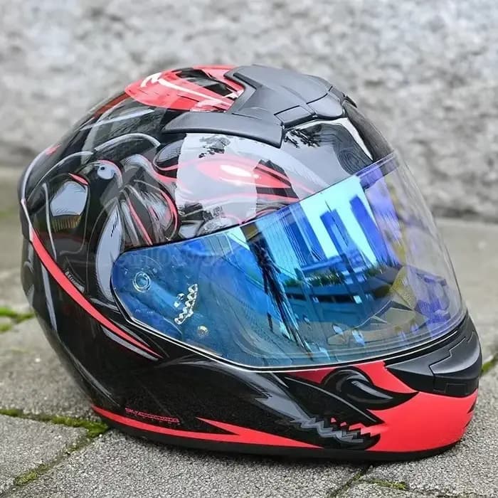 Lentille de casque de moto UV-Verde