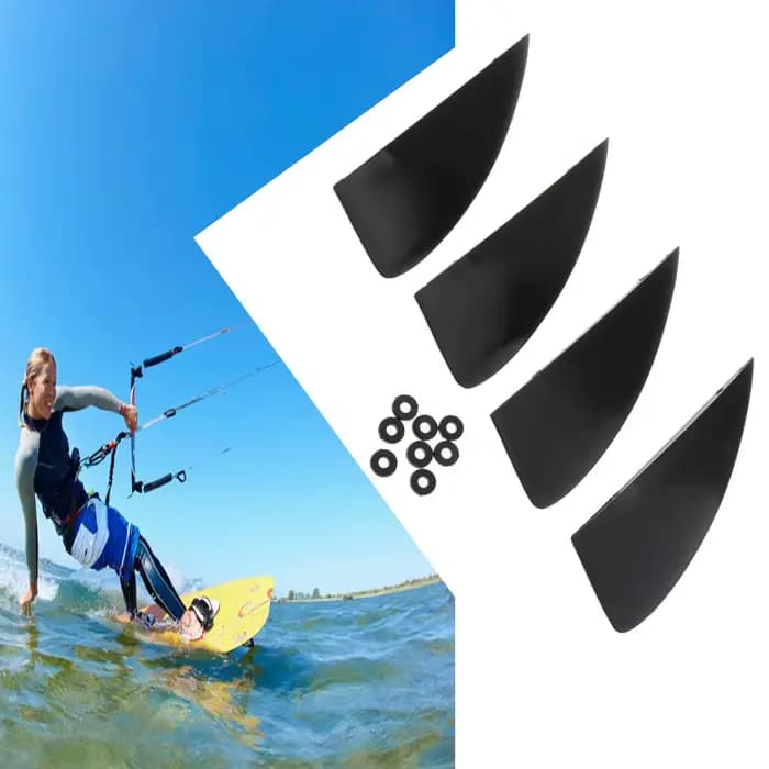 4 pièces/ensemble aileron pour Kitesurf aileron Kitesurf cerf-volant planche mouche équipement de Surf cerf-volant volant planche de Surf accessoires d'aileron