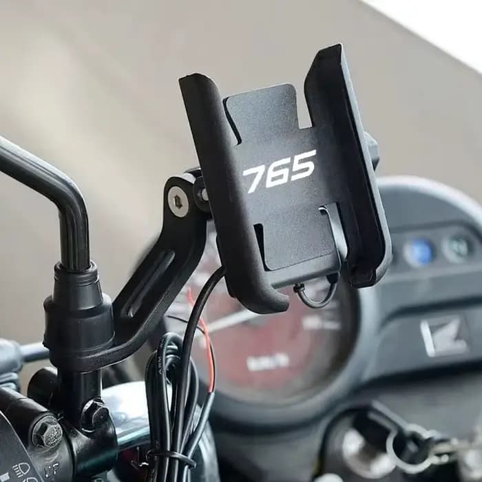 Support de navigation GPS en alliage absorbant les chocs pour téléphone de moto