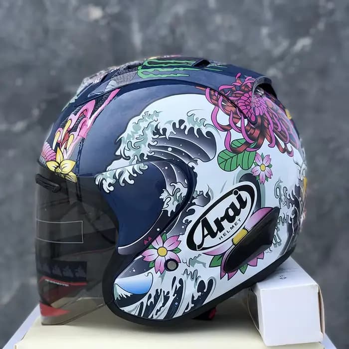 Casque ouvert SZ RAM 4 ORIENTAL bleu 3/4