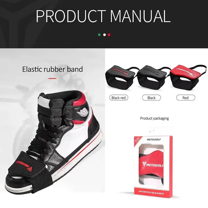 Protecteur de chaussure de levier de vitesse de moto, couvre-chaussures en caoutchouc, coussinet de changement de vitesse de Motocross, couverture de botte de changement de vitesse souple