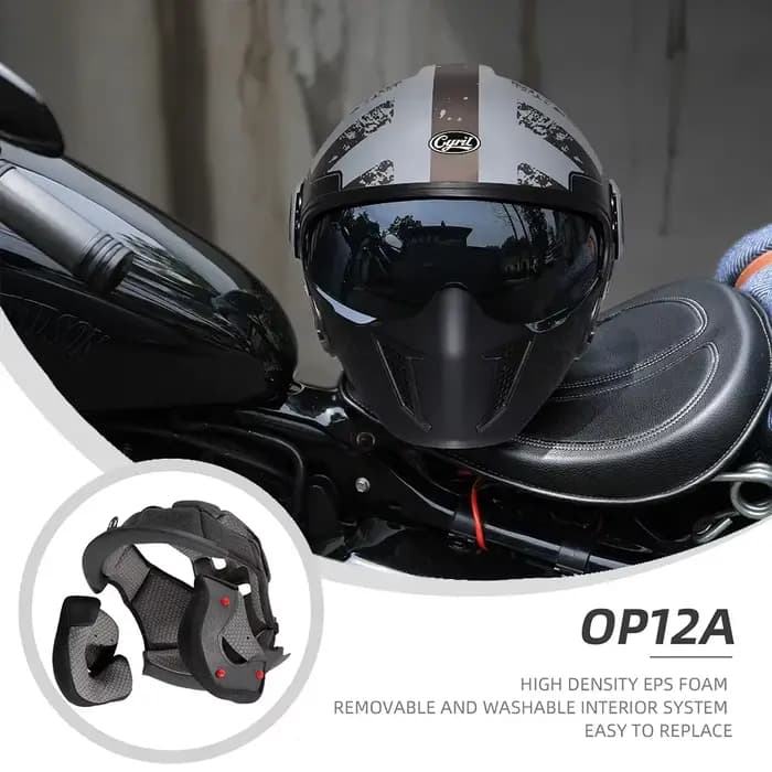 Casques de moto intégraux avec visières rétractables