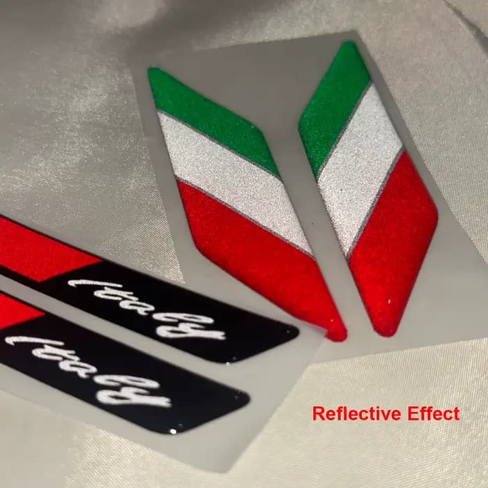 Autocollant 3D en époxy drapeau italien