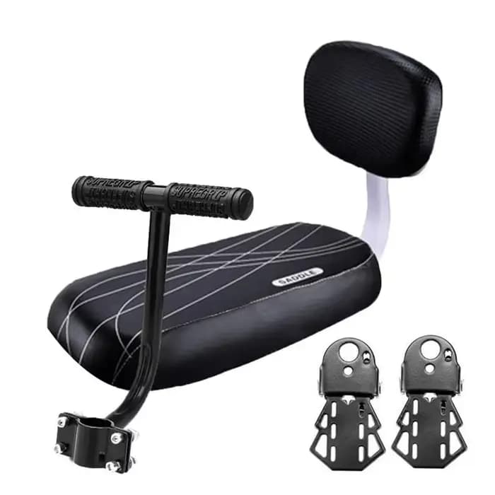Accessoires de Cycle pièces Bicicleta vélo siège arrière selle enfant avec poignée de dossier accoudoir repose-pieds pédale