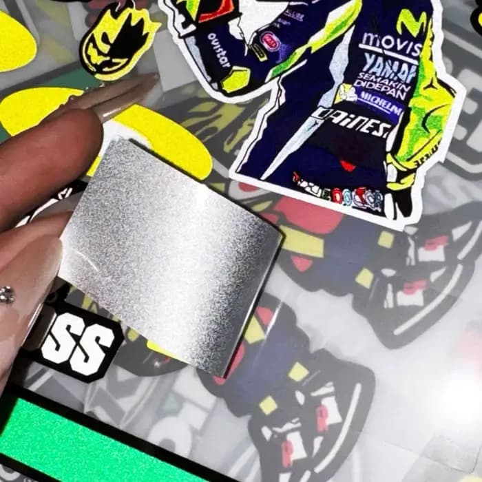 Ensemble d'autocollants pour casque de moto