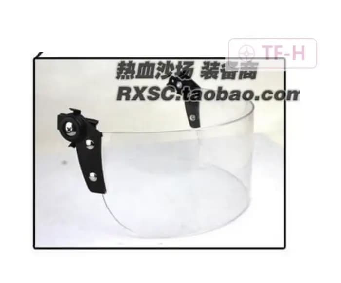 Visière rabattable pour casque de chasse Paintball Dulhelmet, écran facial, lentille anti-émeute, masque facial sur rail pour casque rapide, accessoires de rail de guidage
