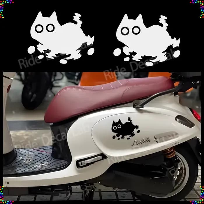 Autocollants en vinyle amusants pour moto