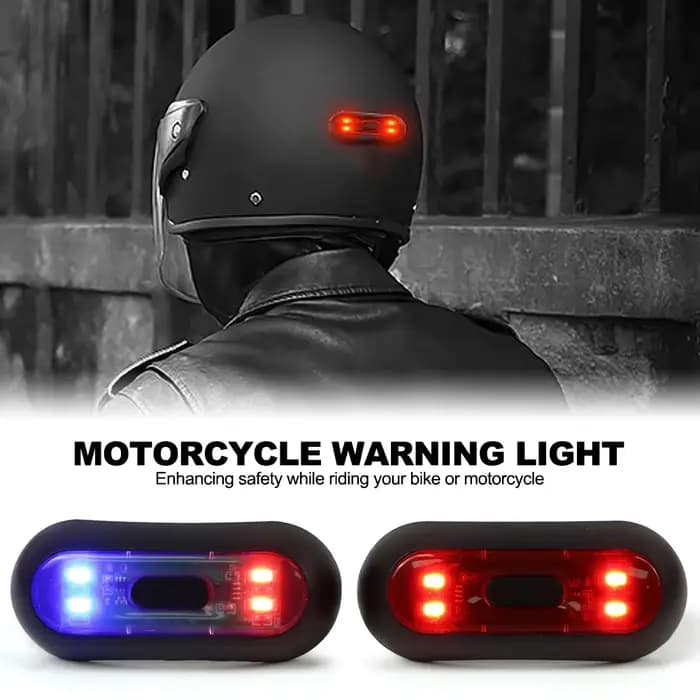 Lumière LED Rechargeable pour casque de moto