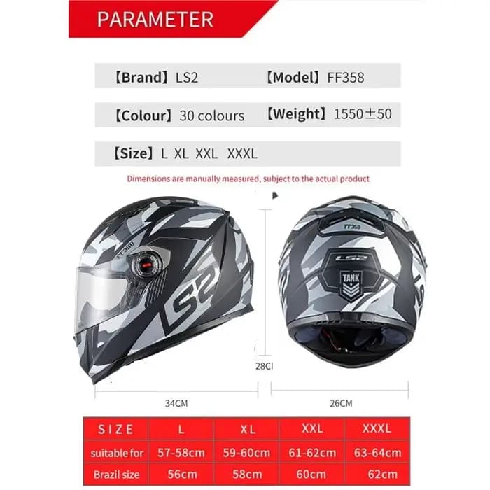 Casque de moto intégral LS2